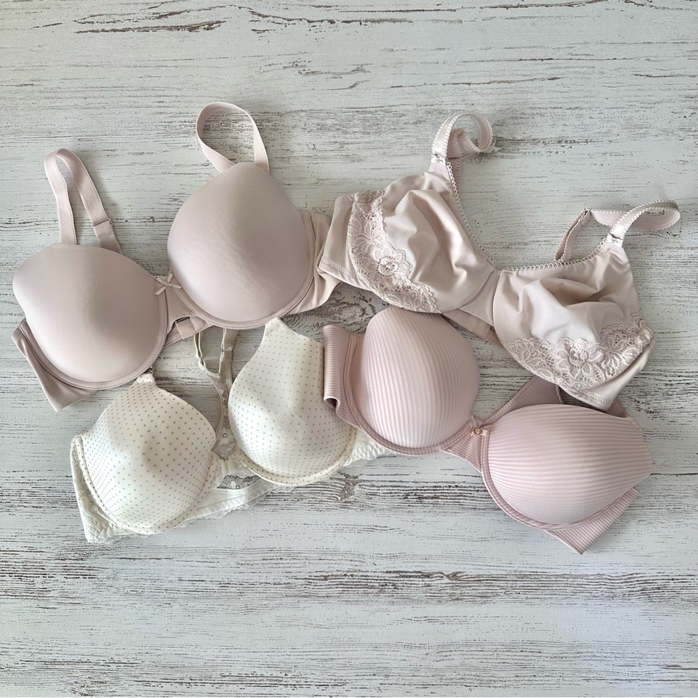MAIDENFORM BALI VANITY FAIR Full Coverage Bras Lot of FOUR 38C Variety Pack